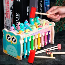 Стучалка-ксилофон-рыбалка-гусенички