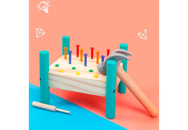 Стучалка «Цветные гвоздики»