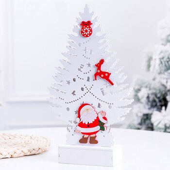 Ёлочка с огоньками (светится), белая