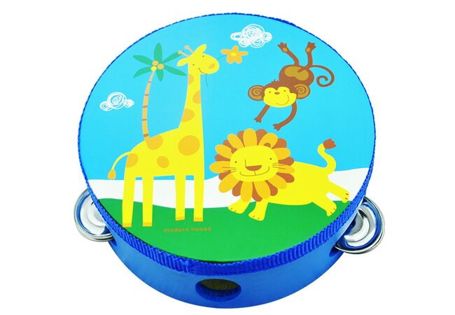 Деревянный бубен «Экзотик» 15х15 см.