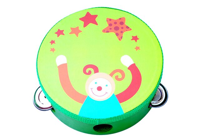 Дерев'яний бубон «Шут» 15х15 см.