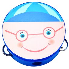 Деревянный бубен «Мальчик» 15х15 см.