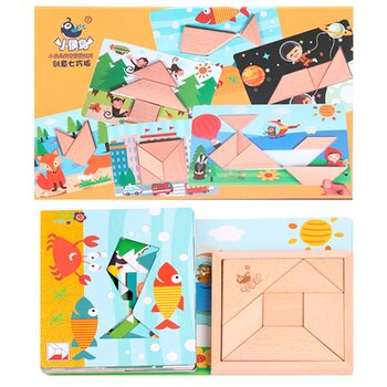 Головоломка «Танграм» для начинающих (деревянная)