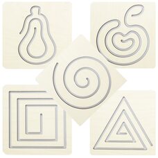 Трафареты-вкладыши «Две руки» , 1 уровень.