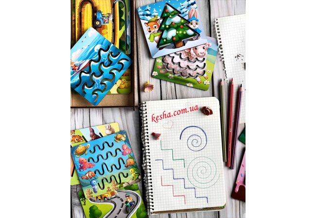 Набор трафаретов для рисования (мал.)