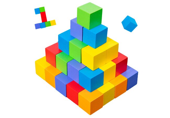 Цветные кубики «Комбинация», 60 шт.