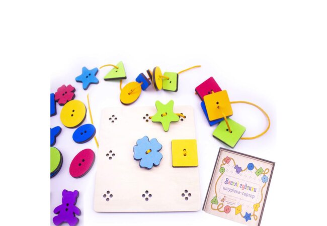 Шнурівка «Кольорові гудзики»