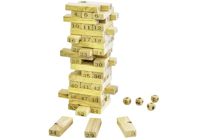 Игра «Дженга» (неокрашенная), 54 дет.