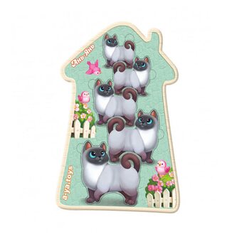 Вкладыши больше-меньше «Котики» от ТМ «Ань-Янь»