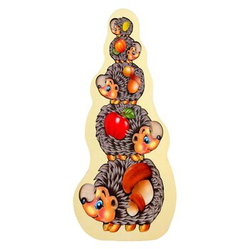 Вкладыши больше-меньше «Ёжики» от ТМ «Ань-Янь»