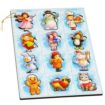 Вкладиші великі «Новий рік» (іграшки - 1)