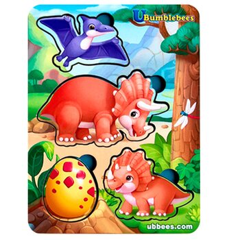 Вкладыши «Динозавры», 4 дет.