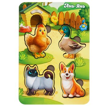 Вкладыши «Домашние животные - 2», 4 дет.