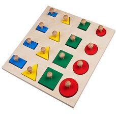 Вкладыши «Геометрические формы», 16 эл.