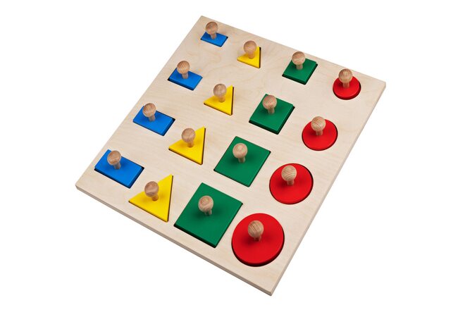 Вкладыши «Геометрические формы», 16 эл.