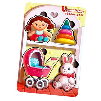 Вкладыши «Игрушки- 2», 4 дет.