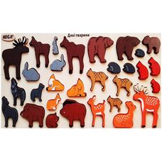 Большой набор «Лесные животные» цветной