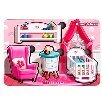 Вкладыши «Мебель в детской», 4 дет. 