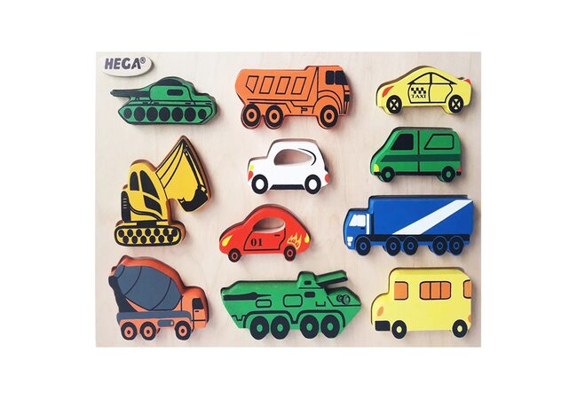 Объемные вкладыши «Набор машинок»