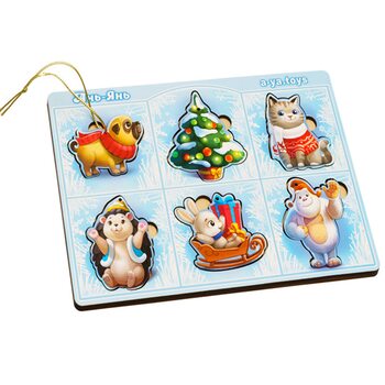 Вкладиші маленькі «Новий рік» (іграшки - 2)