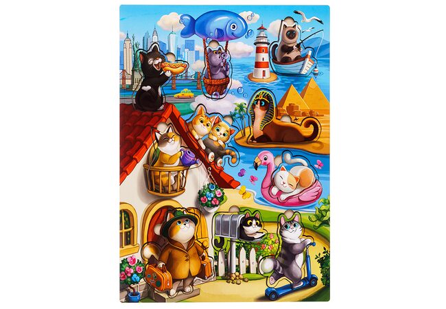 Вкладыши «Котята - 1» (с домиком)