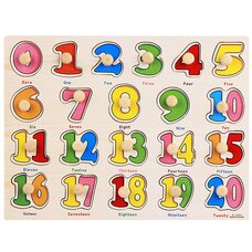 Вкладыши «Разноцветные цифры от 1 до 20»