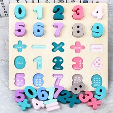 Объемные вкладыши «Цифры-знаки 0-9»