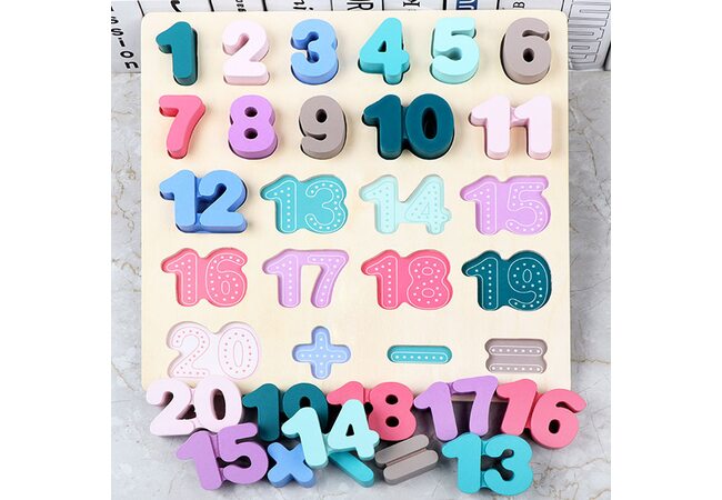 Цветные цифры цвета (с подслоем)