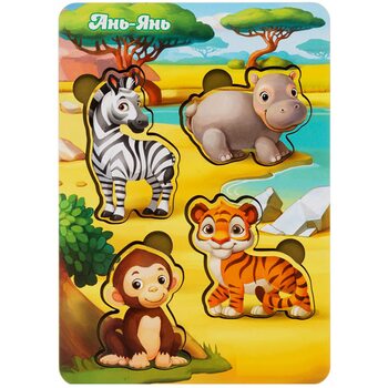 Вкладыши «Животные Африки - 1», 4 дет.