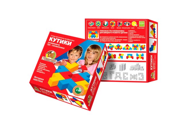 Кубики Нікітіна «Кути» 3+