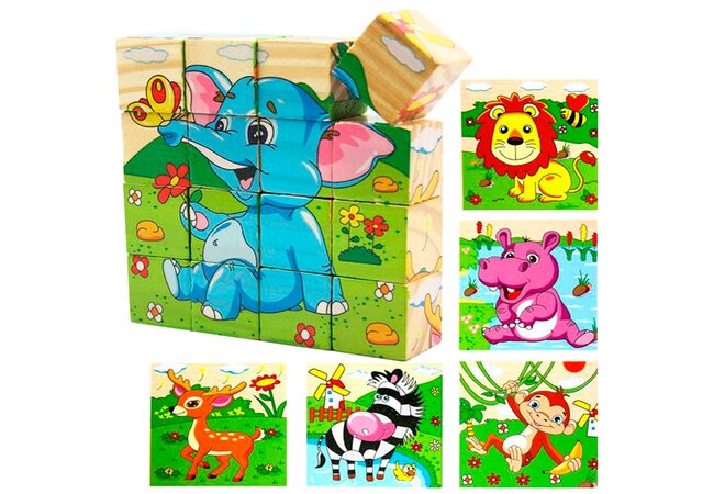 Кубики «Животные», 16 шт.