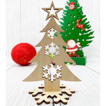 Новогодняя заготовка для декупажа «Елка - 3»