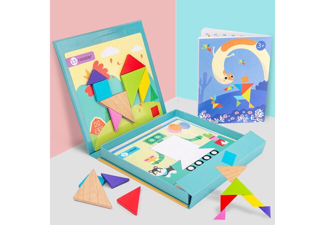 Занимательный танграм с заданиями (магнитный)