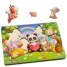 Зефирные пазлы-мозаика «Чудо зверята» (маленькие) 