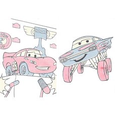 Водная раскраска «Тачки»