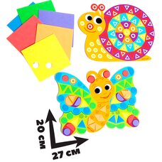 Набор для творчества «Мягкая мозаика. Улитка-бабочка.»