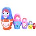 Деревянная матрешка «Цветики» 5 в 1, Фото 4