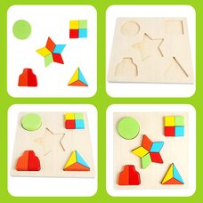 Вкладыши «Дроби. 5 фигур»