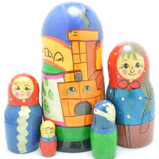 Матрешка «Гуси-Лебеди» 5 в 1