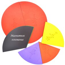 Магнитная дидактическая игра «Дроби 1/2-1/6»