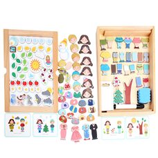 Магнитная игра «Времена года». Гардероб.