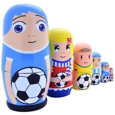 Матрешка «Футбольная команда», 5 в 1
