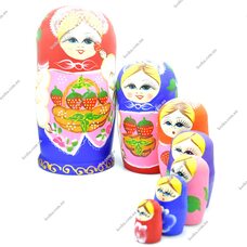 Матрешка «Ягодка-клубничка» 7 в 1 (большая)