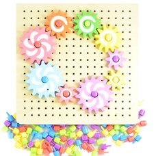 Мозаика «Шестеренки с карточками»