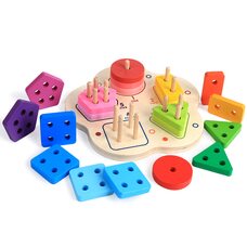 Пирамидка-сортер «Цветочек». Дроби.