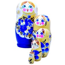 Сувенирная матрешка «Синяя» (малая)