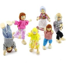 Деревянные куколки, 6 штук.