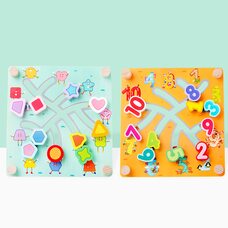 Двухсторонняя бродилка «Цифры-фигуры»