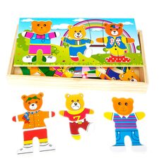 Гардероб для семьи медведей с сыном