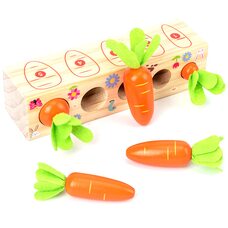 Развивающая игра «Морковки» (больше-меньше)